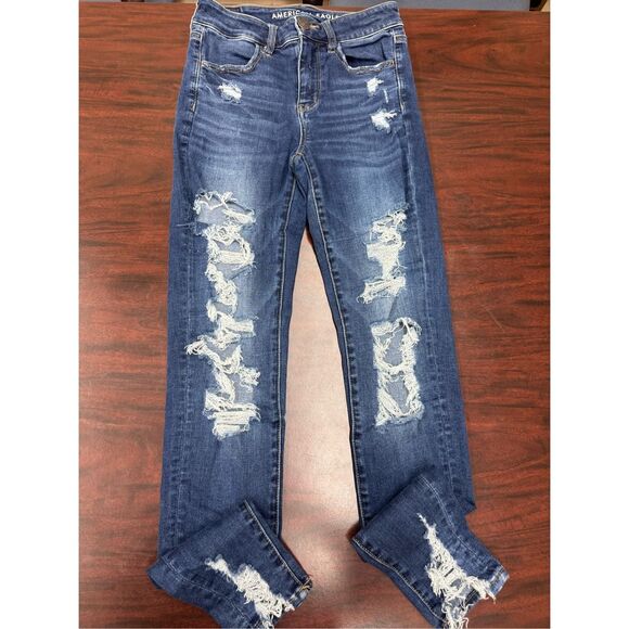 American Eagle Next Level Stretch Hi-Rise Jegging Jeans Size 2 Long - Picture 1 of 9